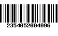 Código de Barras 2354052004096