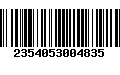 Código de Barras 2354053004835