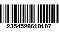 Código de Barras 2354520610187