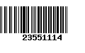 Código de Barras 23551114