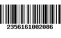 Código de Barras 2356161002086