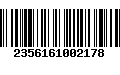 Código de Barras 2356161002178