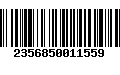 Código de Barras 2356850011559