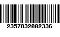 Código de Barras 2357832002336