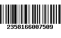 Código de Barras 2358166007509