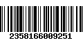 Código de Barras 2358166009251