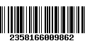 Código de Barras 2358166009862