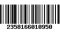 Código de Barras 2358166010950