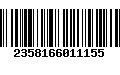 Código de Barras 2358166011155