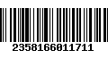 Código de Barras 2358166011711