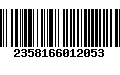 Código de Barras 2358166012053