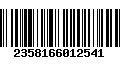 Código de Barras 2358166012541