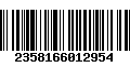 Código de Barras 2358166012954