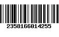 Código de Barras 2358166014255