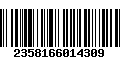 Código de Barras 2358166014309