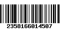 Código de Barras 2358166014507