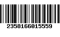 Código de Barras 2358166015559