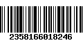 Código de Barras 2358166018246