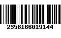 Código de Barras 2358166019144