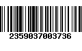 Código de Barras 2359037003736