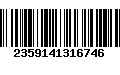 Código de Barras 2359141316746