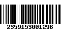 Código de Barras 2359153001296