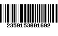 Código de Barras 2359153001692