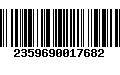 Código de Barras 2359690017682