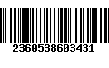 Código de Barras 2360538603431