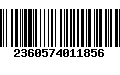 Código de Barras 2360574011856