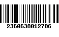 Código de Barras 2360638012706