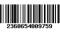 Código de Barras 2360654009759