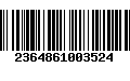 Código de Barras 2364861003524