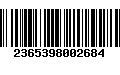 Código de Barras 2365398002684