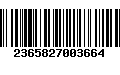 Código de Barras 2365827003664