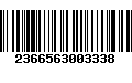 Código de Barras 2366563003338