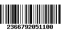 Código de Barras 2366792051100