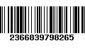 Código de Barras 2366839798265