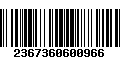 Código de Barras 2367360600966