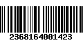 Código de Barras 2368164001423