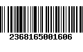 Código de Barras 2368165001606