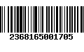 Código de Barras 2368165001705