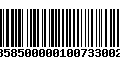 Código de Barras 236858500000100733002207