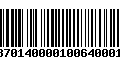 Código de Barras 236870140000100640001607