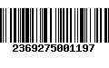 Código de Barras 2369275001197