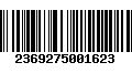 Código de Barras 2369275001623