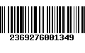 Código de Barras 2369276001349