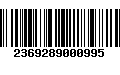 Código de Barras 2369289000995