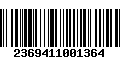 Código de Barras 2369411001364