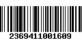 Código de Barras 2369411001609